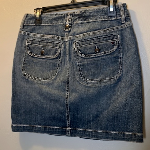 Tommy Hilfiger Denim Skirt Vintage Blue Jean Mini skirt Women’s 4 - Picture 2 of 8